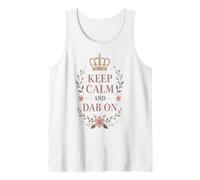 Keep Calm Dab On Funny Dance Floral Meme Tank Top