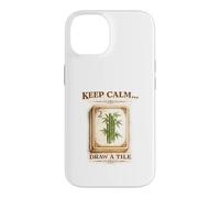Keep Calm Draw A Tile Funny Mahjong Graphic Case for iPhone 14
