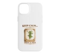 Keep Calm Draw A Tile Funny Mahjong Graphic Case for iPhone 14 Plus