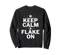 Keep Calm & Flake On - Psoriasis Awareness Sweatshirt