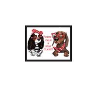 (Keep Calm) GEEZY Large Wooden Bean Bag Cushioned Lap Tray - 44 x 34cm