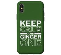 Keep Calm Ginger On Back If Lost Or Drunk Return To Friends Case for iPhone X/XS