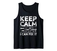 Keep Calm I Can Fix It Handyman Repair Worker Tank Top
