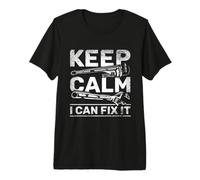 Keep Calm I Can Fix It Plumber Plumbing Pipe Fitter Premium T-Shirt