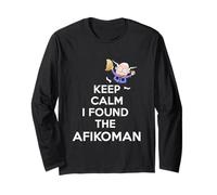 Keep Calm I Found The Afikoman Passover Jewish Matzah Gift Long Sleeve T-Shirt