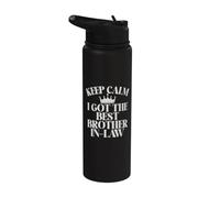 Keep Calm i got the Best Brother in Law Stainless Steel Insulated Water Bottle