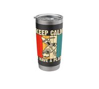 Keep Calm I Have A Plan Retro Vintage Stainless Steel Insulated Tumbler