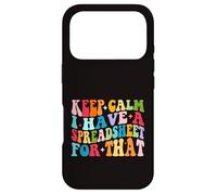 Keep Calm I Have A Spreadsheet For That Colorful Groovy Case for iPhone 17 Pro
