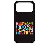 Keep Calm I Have A Spreadsheet For That Colorful Groovy Case for iPhone 17 Pro Max