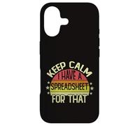 Keep Calm I Have A Spreadsheet For That Funny Retro Vintage Case for iPhone 17