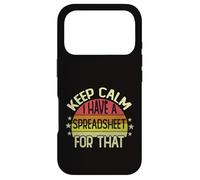 Keep Calm I Have A Spreadsheet For That Funny Retro Vintage Case for iPhone 17 Pro
