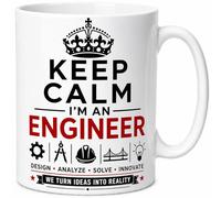 Keep Calm I’m an Engineer We Turn Ideas Into Reality Ceramic Coffee Mug Engineering Gift Mug