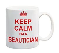Keep Calm I'm A Beautician Red Mug Gift Present Beauty