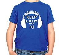 Keep Calm I'm A DJ - Childrens/Kids Crewneck T-Shirt - Royal - XL (12-14 Years)