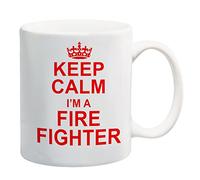 Keep Calm I'm A Fire Fighter Red Mug Fireman