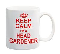 Keep Calm I'm A Head Gardener Red Mug Gift Present Gardening Flower