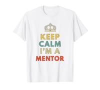 Keep Calm im a Mentor Value Graphic T-Shirt, Men, White, XL