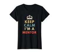 Keep Calm im a Mentor Value Graphic T-Shirt, Women, Black, XS