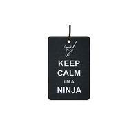 Keep Calm I'm A Ninja Car Air Freshener (Fun Birthday/Xmas Christmas Stocking Filler/Secret Santa/Novelty Scented Gift)