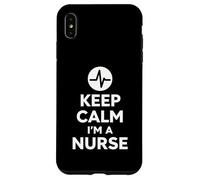 Keep Calm Im A Nurse Bold Minimal Hospital Life Design Case for iPhone XS Max