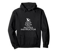 Keep Calm I'm A Pilates Instructor Teacher Slogan Saying Pullover Hoodie