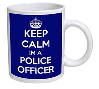 Keep Calm Im a Police Officer Mug | Secret Santa Mug | Christmas Xmas | Naughty Swearing Rude Novelty Joke Funny | Tea Coffee | Work Shop Office | Under 10 Pounds Ideas | by Ellis Graphix (TM)