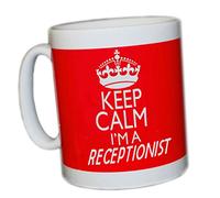 KEEP CALM I'M A RECEPTIONIST (RED) MUG