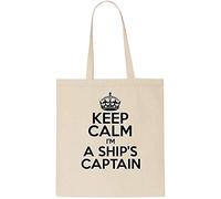 Keep Calm I'M A SHIP'S CAPTAIN Tote Bag-Cotton Shopping Bag