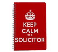Keep Calm I'm A Solicitor, Lawyer Gift, A5 Notebook,Personal Diary,Blank Diary