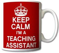 Keep Calm I'm A Teaching Assistant Mug Cup Gift Retro