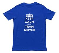 Keep Calm I'm a Tram Driver T Shirt,Funny Transit Operator Gift,Public Transport Clothing,Novelty Transit Worker Unisex Tee Royal