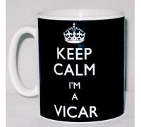 Keep Calm I'm A Vicar Ceramic Mug Funny Church Reverend Christian Gift