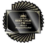 Keep Calm I'm Almost A Management Consultant Cute Rv Decor Sets - Tattoo Window Removable Vinyl Decal(8X12CM)