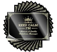 Keep Calm I'm Almost A Public Relations Manager Heavy Boys Bedroom Decor - Saying Hat Removable Vinyl Decal(6X9CM)