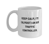Keep Calm, I'm (almost) an Air Traffic. 11oz 15oz Mug, Air traffic controller Present From Friends, Joke Cup For Men Women, Aviation mug, Air traffic control mug, Mug for air traffic controller, Air