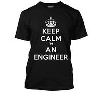 Keep Calm I'm an Engineer Men's Unisex T-Shirt - Black XX-Large