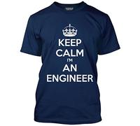 Keep Calm I'm an Engineer Men's Unisex T-Shirt - Navy Medium