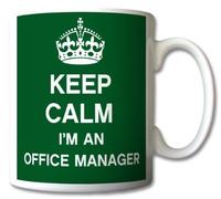 Keep Calm I'm an Office Manager Mug Cup Gift Retro