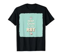 Keep Calm I'm an RBT Funny Behavior Therapist Motto T-Shirt, Men, Black, S