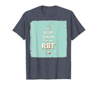 Keep Calm I'm an RBT Funny Behavior Therapist Motto T-Shirt, Men, Heather Blue, 3XL