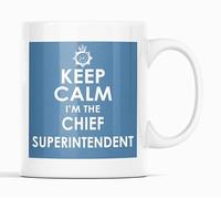 Keep Calm I'm Chief Superintendent - Blue Ceramic Mug New Unique Easy Gift for All Any Policeman or Woman