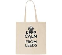 Keep Calm I'M FROM LEEDS Tote Bag-Cotton Shopping Bag