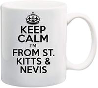 Keep Calm I'm from ST. Kitts & Nevis Theme 11oz White Ceramic Coffee/Tea Mug