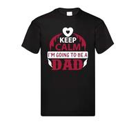 Keep Calm I'm Going to Be a Dad - Funny Pregnancy Announcement Shirt | Expecting Father Gift | White Adult T-Shirt (UK, Alpha, XL, Regular, Regular, Black)