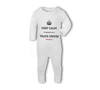 Keep Calm Im Going to be a Truck Driver - Baby Romper Suit, 3-6 Months