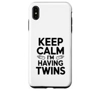 Keep Calm I'm Having Twins Pregnancy Announcement Case for iPhone XS Max