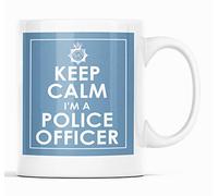 Keep Calm I'm Police Officer - Blue Ceramic Mug New Unique Easy Gift for All Any Policeman or Woman