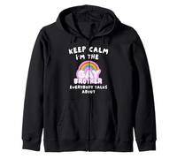 Keep Calm I'm The Gay brother Everybody Talks About Zip Hoodie