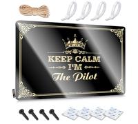 Keep Calm I'm The Pilot Collection Western - Bath Sets Metal Wall Decoration Wall Art Decoration(20X30CM)