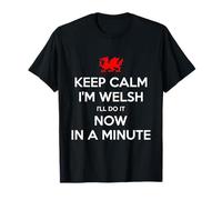 Keep Calm I'm Welsh Funny Wales Dragon Saint Davids Day T-Shirt